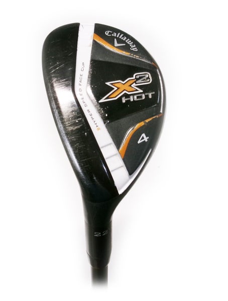 LH Callaway X2 Hot 22* 4 Hybrid Graphite Callaway X2 Hot 55g Senior Flex