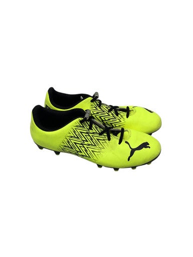 Used Puma TACTO Soccer Cleats Optic Yellow Junior 04 11347-S000251316
