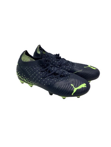 Used Puma FUTURE Z Soccer Cleats Navy Blue And Lime Junior 02.5 11347-S000251317