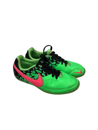 Used Nike JR ELASTICO Soccer Indoor Shoes Neon Green Junior 03 11347-S000251315