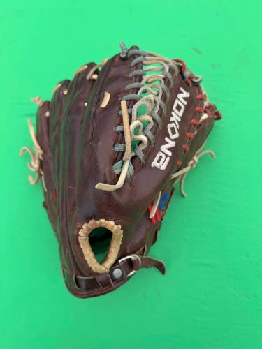 Brown Nokona RH Outfield Baseball Glove 12.5" (Used)