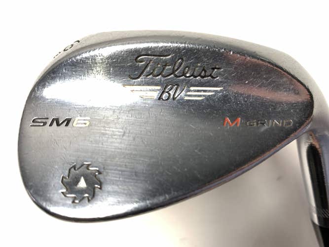 Titleist Vokey SM6 Tour Chrome Sand Wedge SW 56* 8 Bounce Wedge Steel Mens RH