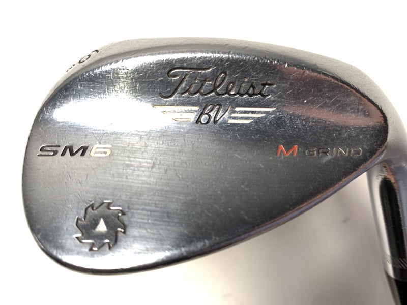 Titleist Vokey SM6 Tour Chrome Sand Wedge SW 56* 8 Bounce Wedge Steel Mens RH