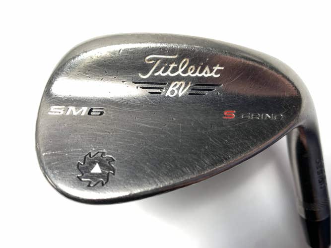 Titleist Vokey SM6 Steel Grey Sand Wedge SW 56* 10 S-Grind Wedge Steel Mens RH