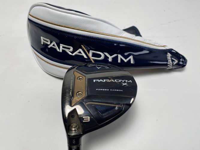 Callaway Paradym X 3 Fairway Wood 15* Aldila Ascent 50g Senior LH HC
