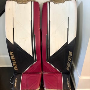 2022 Large Bauer MACH Goalie Leg Pads Pro Stock (Used)