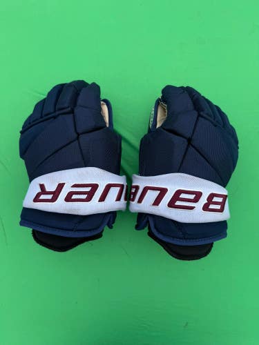 Blue Junior Bauer Vapor Pro Team Gloves 13"