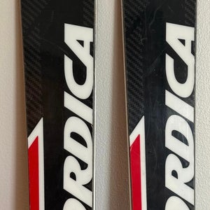 Racing 188cm Nordica Dobermann GS WC Skis With Bindings Max Din 12 (Used)