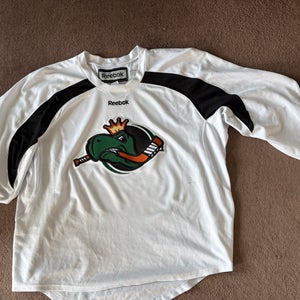 White Goalie Cut Men's Reebok Riverkings Jersey