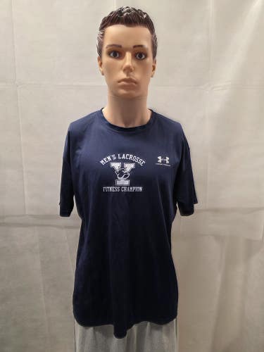 Yale Bulldogs Mens Lacrosse Fitness Champions Under Armour Shirt XL