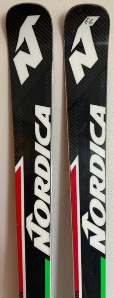 Racing 188cm Nordica Dobermann GS WC Skis With Bindings Max Din 12 (Used)