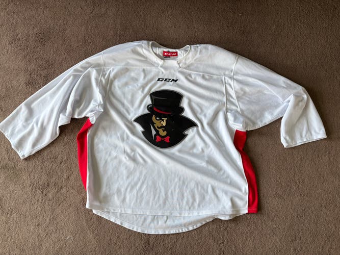 White Goalie Cut Men's CCM Magicians Jersey