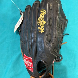 Black Rawlings Renegade RH Outfield Baseball Glove 12.5" (Used)