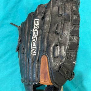 Black Adult Easton RH Outfield Softball Glove 14" (Used)