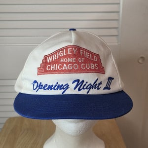 Vintage Wrigley Field Opening Night III SGA Snapback Hat MLB
