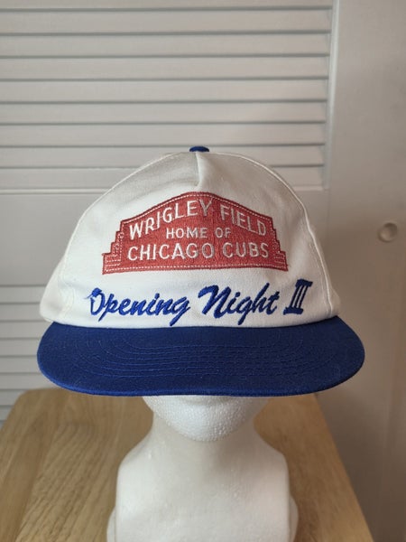 Vintage Wrigley Field Opening Night III SGA Snapback Hat MLB