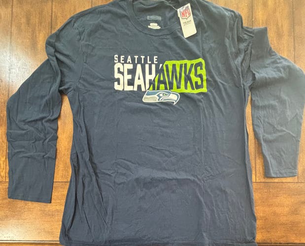 Seattle Seahawks Long Sleeve Graphic T-Shirt Adult XL NWT