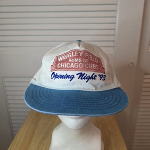 Vintage Wrigley Field Opening Night 1993 Snapback Hat MLB
