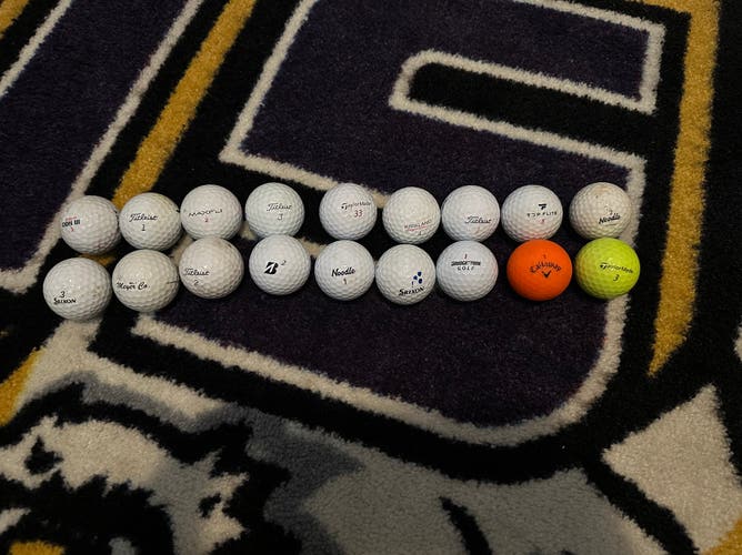 18 - Assorted Used Golf Balls
