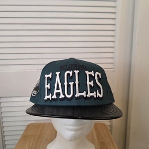 NWS Philadelphia Eagles Wordmark New Era 9fifty Hat M/L NFL