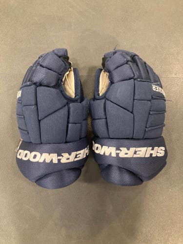 Blue Sher-Wood Rekker M80 Gloves | Junior 12"