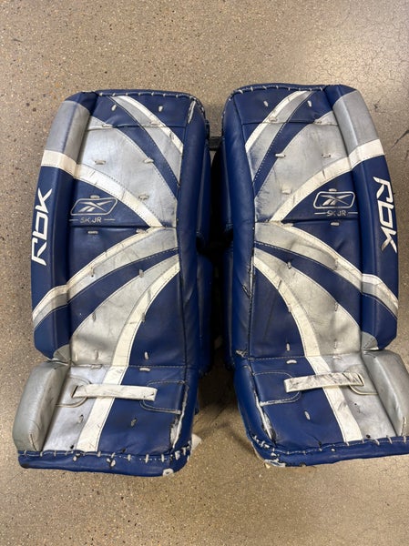 Blue 25" Junior Reebok 5K Goalie Leg Pads (Used)