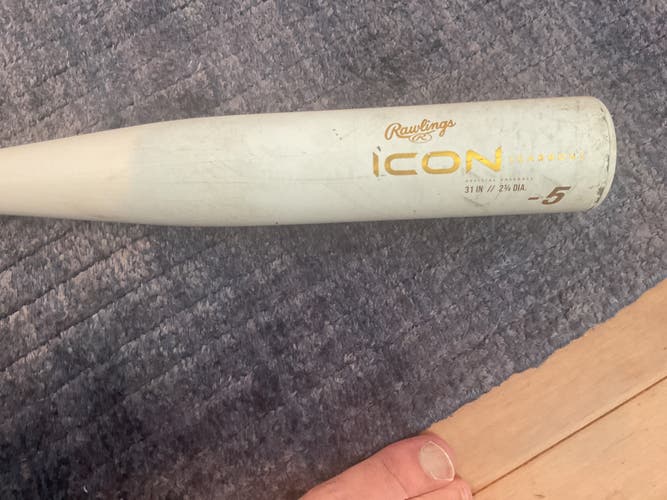 2024 Rawlings Icon Composite Bat (-5) 26 oz 31" (Used)