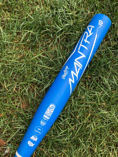2023 Rawlings Mantra 2.0 Composite Bat (-10) Composite 22 oz 32" (Used)