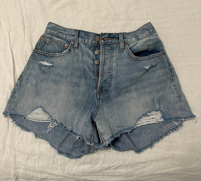 Stylish Blue Denim Forum Women Shorts, size 27/S