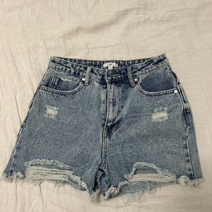 Denim Distressed BP Women Shorts, size 27/S