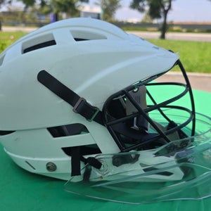 White Adult Goalie Cascade Cs Helmet