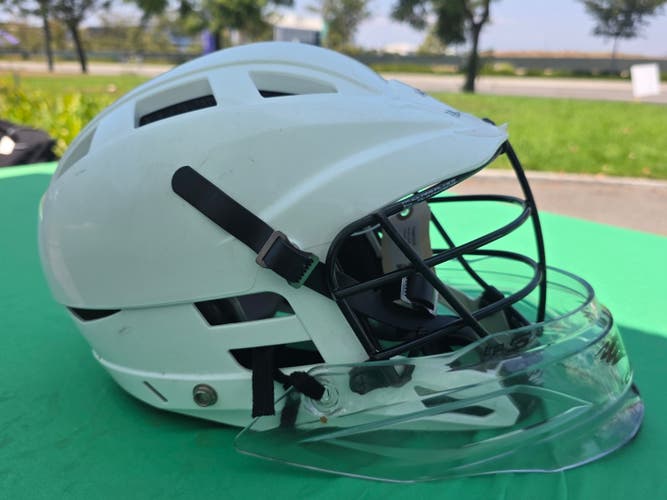 White Adult Goalie Cascade Cs Helmet
