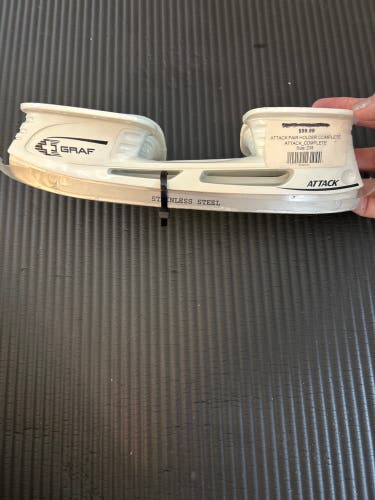 Graf Attack Pair Holder Complete Set With Stainless Steel Blades Graf 238 mm (New)