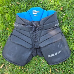 Black Senior Medium Bauer GSX Hockey Goalie Pants (Used)