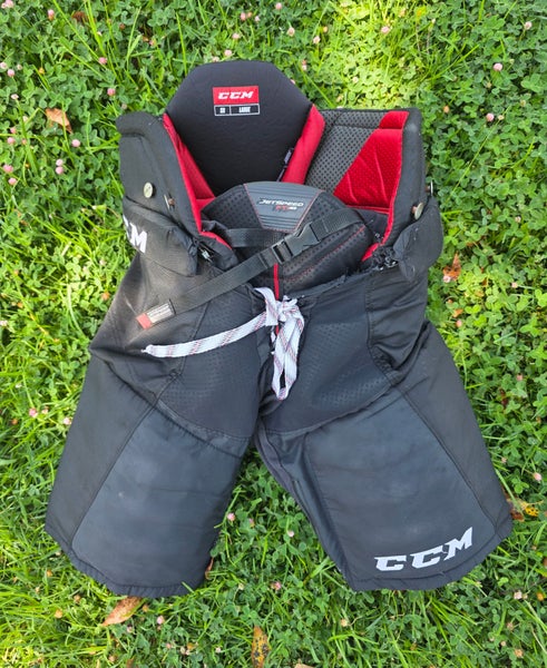 Black Senior Large CCM JetSpeed FT1 Hockey Pants