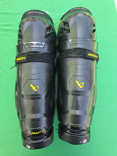 Senior Bauer Mach Shin Pads 16"