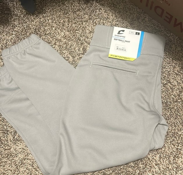 Gray Kid's Large Youth Champro Game Pants (New)