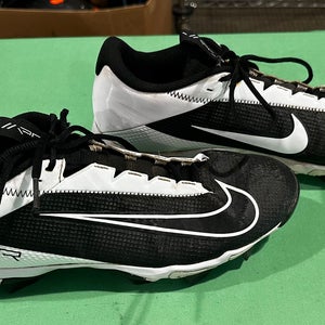 Black Men's Size M 11.0 (W 12.0) Adult Nike Vapor Edge Shark 2 Low Top Cleats Molded Cleats (Used)