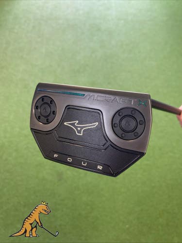 Used RH Mizuno M Craft Four Black 35 Mallet Putter + HC