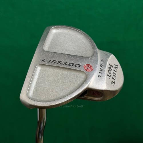 LH Odyssey White Hot 2-Ball Double Bend Mallet 33" Putter Golf Club