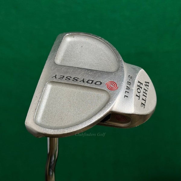 LH Odyssey White Hot 2-Ball Double Bend Mallet 33" Putter Golf Club
