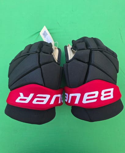 Black Senior Bauer Vapor Team Gloves 13"