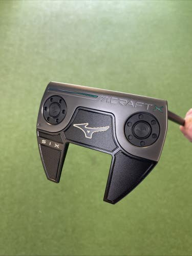 Mint Mizuno M Craft X Six Black 35 Mallet Putter + HC