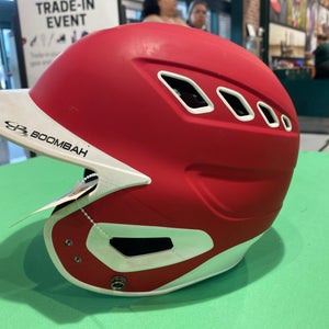 Red Size 6 1/4- 7 Boombah Batting Helmet (Used)