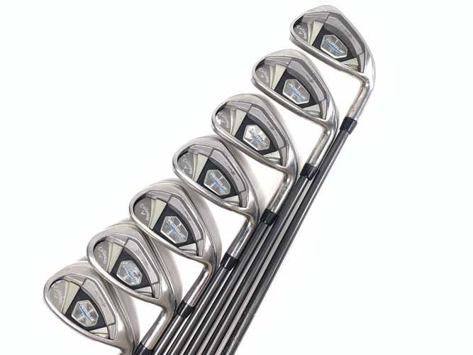 Callaway Rogue X Iron Set 5-PW+AW Aldila Synergy Regular Graphite Mens RH