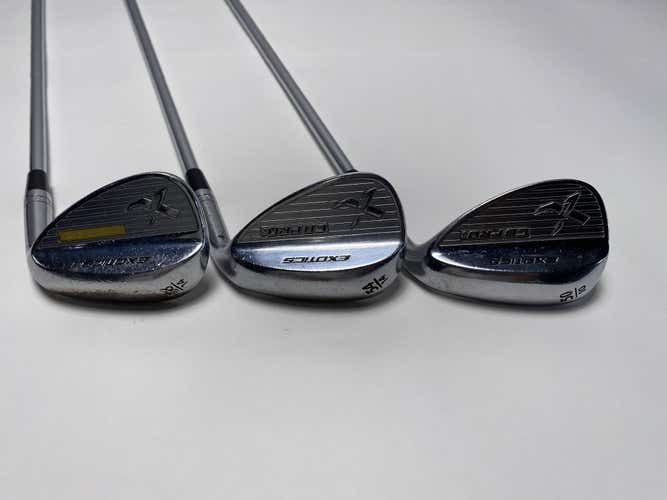 Tour Edge Exotics CB PROs Forged Wedge Set 50*10 54*14 58*14 Dynamic Gold RH
