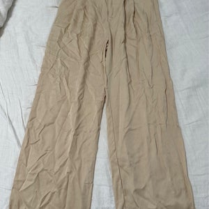 12th Tribe Women’s Tan Straight cut Pants, size S