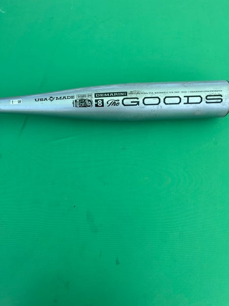 2024 DeMarini The Goods One Piece Alloy Bat USSSA Certified (-8) Alloy 21 oz 29"