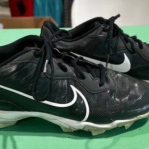 Black Men's Size M 10.0 (W 11.0) Adult Nike Alpha Huarache Elite 4 Low Top Footwear Molded Cleats (U