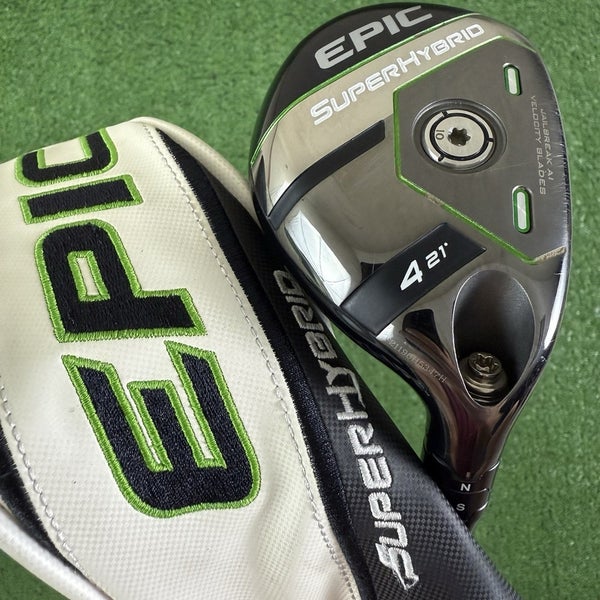 Callaway EPIC Super 4 Hybrid 4H 21* AeroTech SteelFiber fc75 F4 Stiff Flex